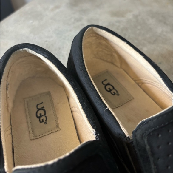 Ugg Sammy Chevron Breeze Slip On Black Suede Women’s Size 7 Excellent Condition - Picture 8 of 12